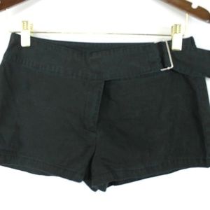 Express Shorts size 5/6 Black Flat Front Self Belt